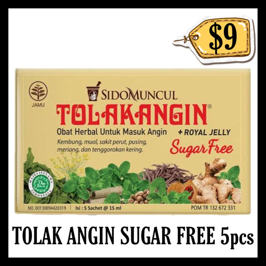 Tolak Angin Sugar Free Isi 5pcs (BB END AUG 2027)