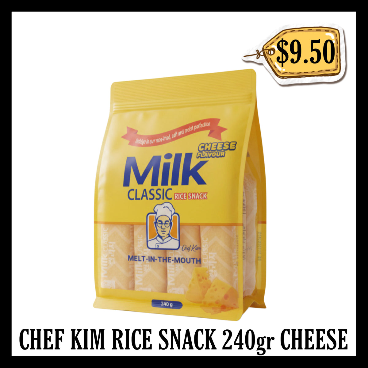 Chef Kim Rice Snack 240gr Chesse (BBD 23 JUN 2027)