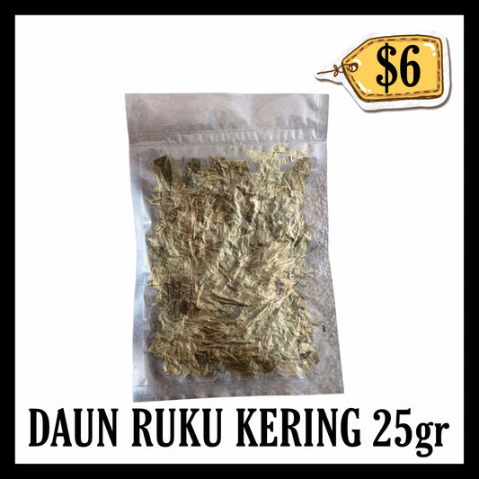Daun Ruku Kering 25gr