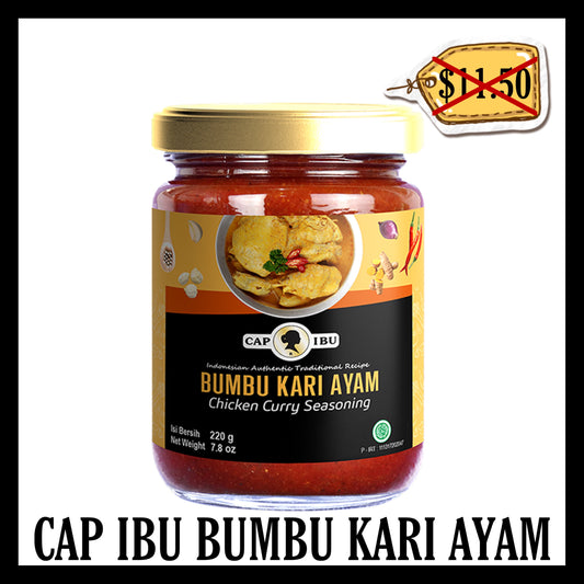 (SALE 20% OFF) Cap Ibu Bumbu Jar Kari Ayam (BB 08 NOV 2025)