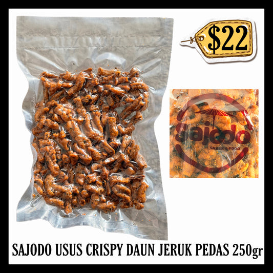 Sajodo Usus Ayam Crispy Daun Jeruk Pedas 250gr