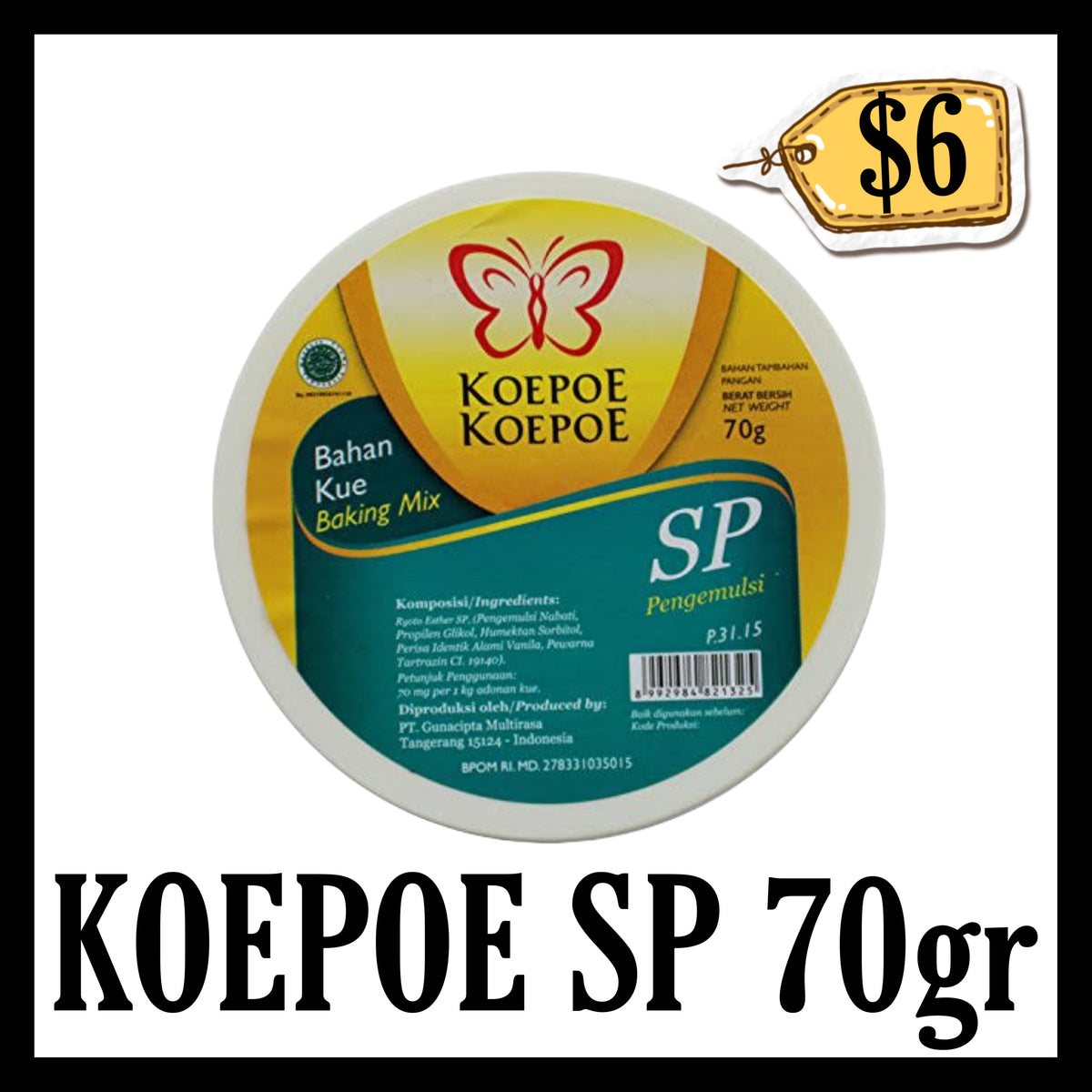 Koepoe Koepoe Sp 70gr Besar (BBD 20 JUL 2028)