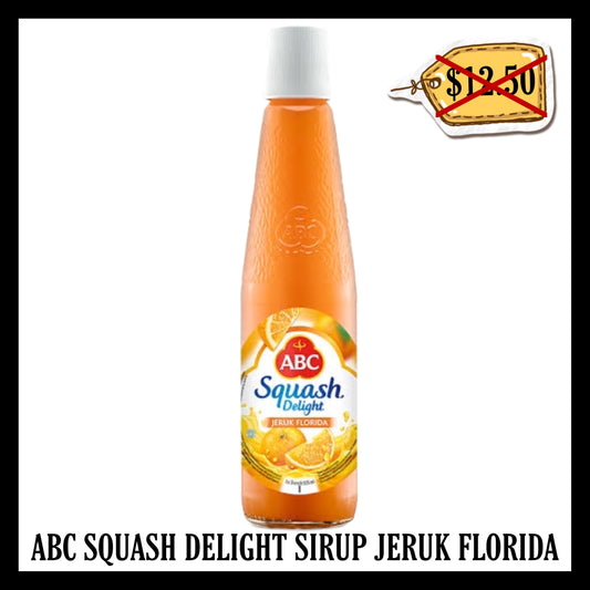 (SALE 20% OFF) Abc Squash Delight Sirup Jeruk Florida (BB 20 NOV 2025)