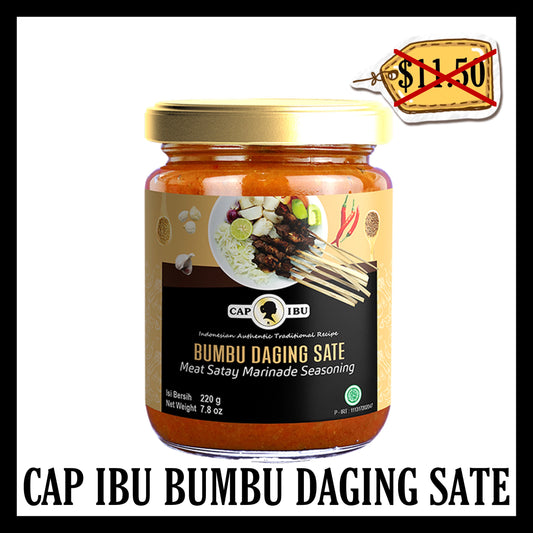 (SALE 20% OFF) Cap Ibu Bumbu Jar Daging Sate (BB 20 NOV 2025)