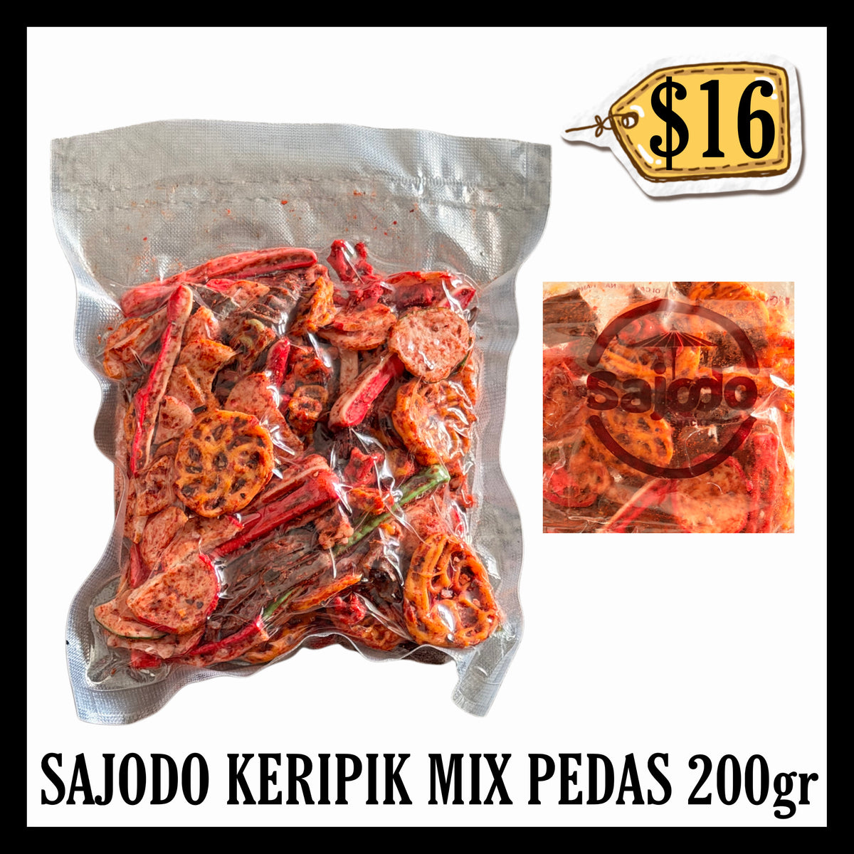Sajodo Keripik Mix Pedas 200gr