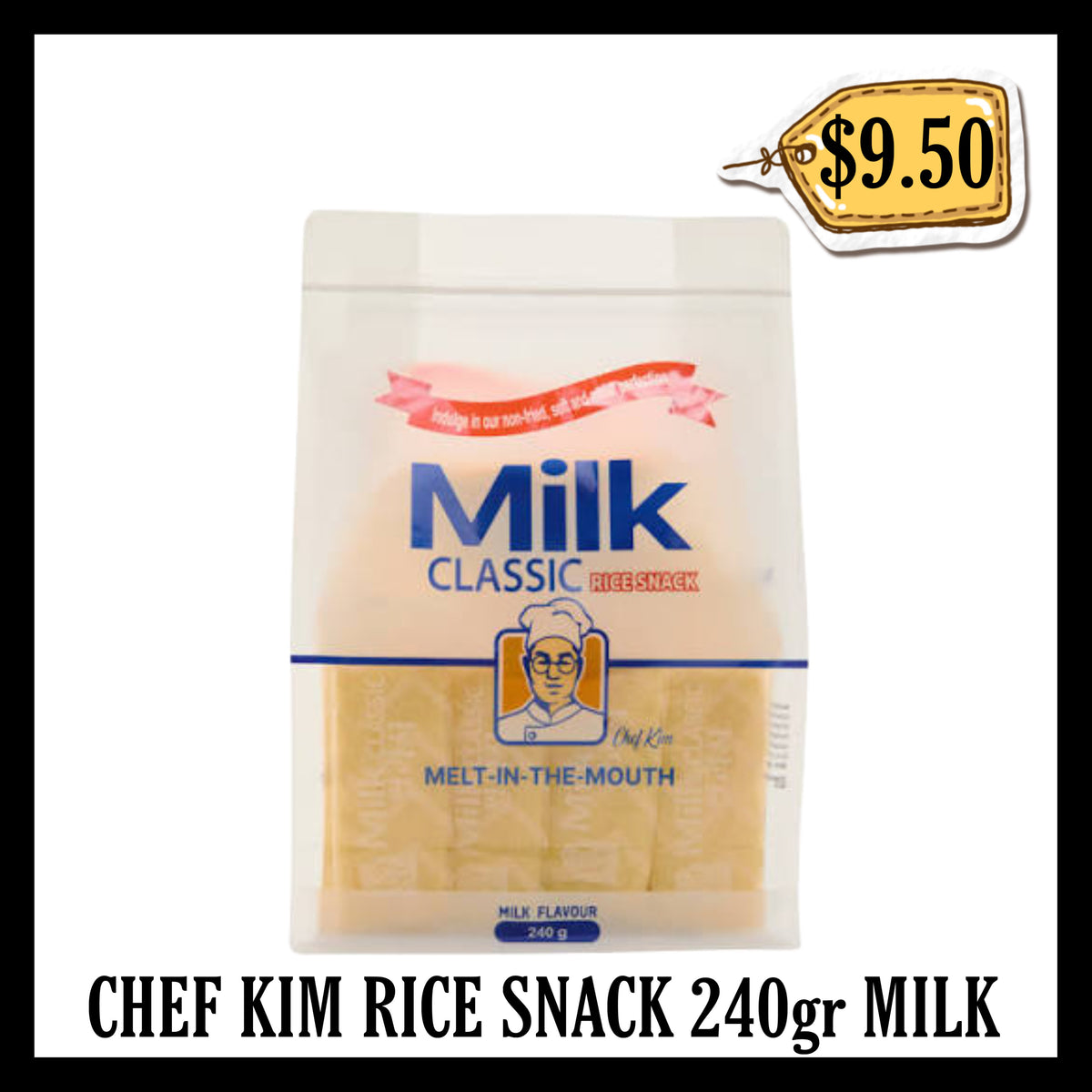 Chef Kim Rice Snack 240gr Milk (BBD 23 JUN 2027)