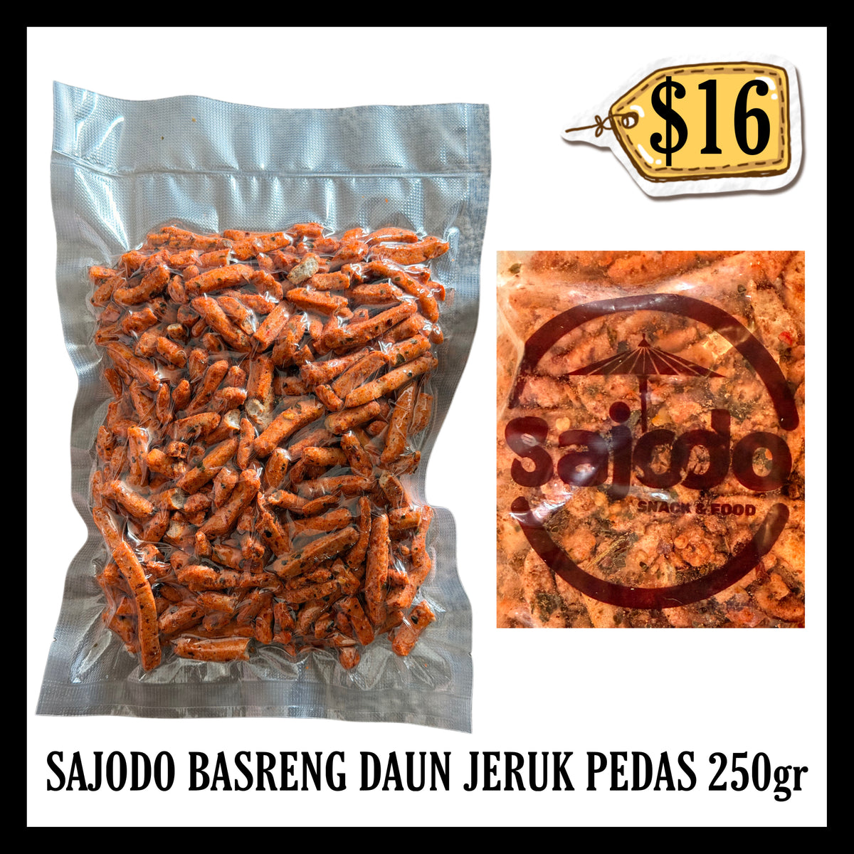 Sajodo Basreng Daun Jeruk Pedas 250gr