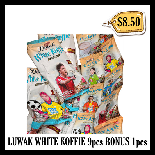 Luwak White Koffie Original 9pcs Bonus 1pcs (BBD END JAN 2028)