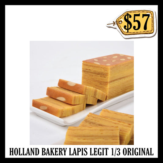Holland Bakery Lapis Legit 1/3 Original (BBD 08 NOV 2026)
