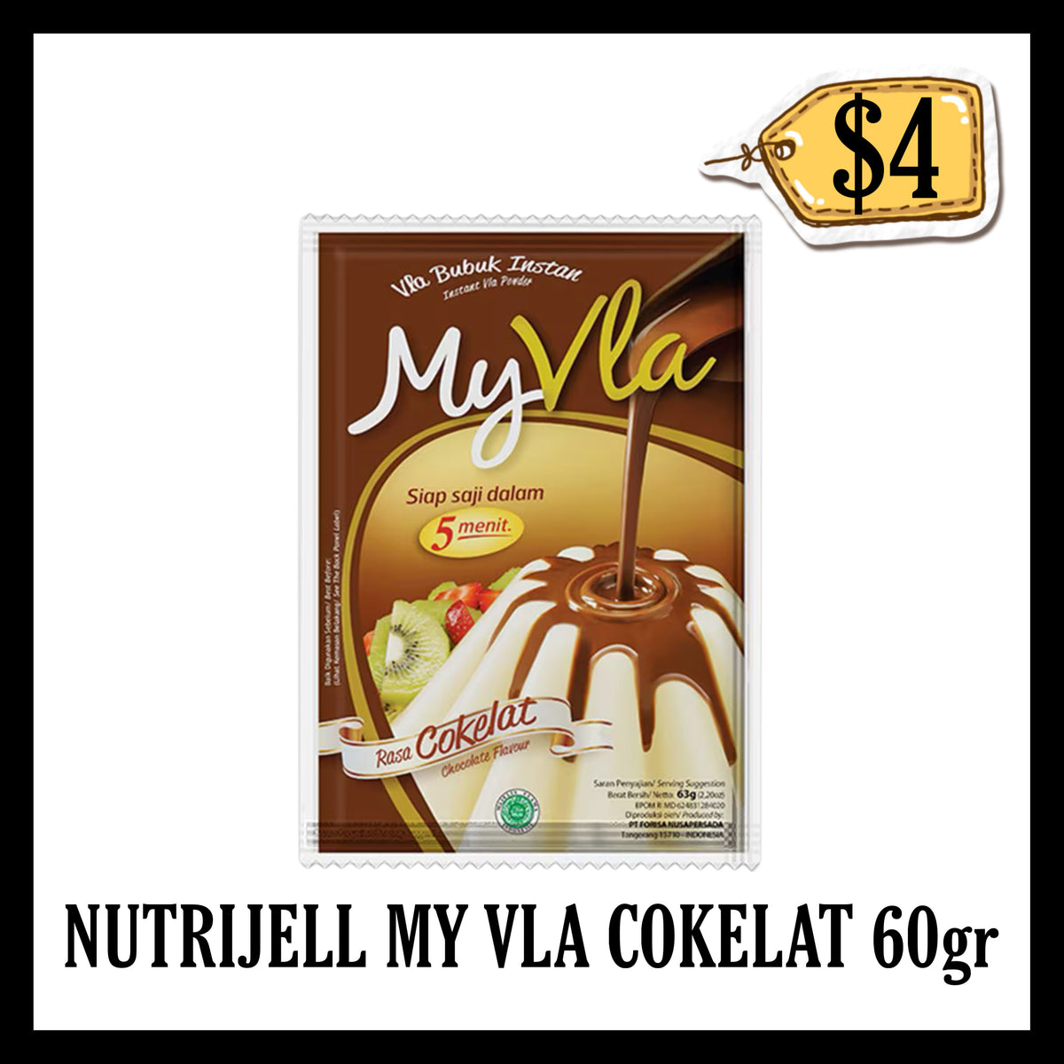 Nutrijell My Vla Rasa Cokelat 60gr (BBD END OCT 2027)