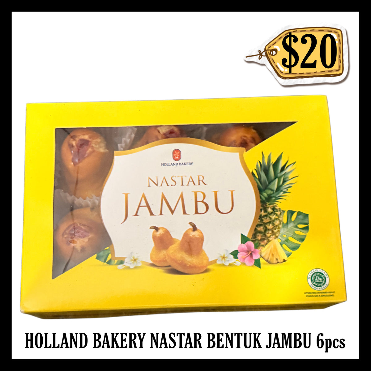 Holland Bakery Nastar Bentuk Jambu Isi 5pcs (BBD 05 NOV 2026)