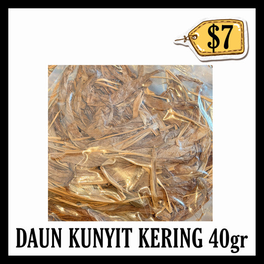 Daun Kunyit Kering 40gr