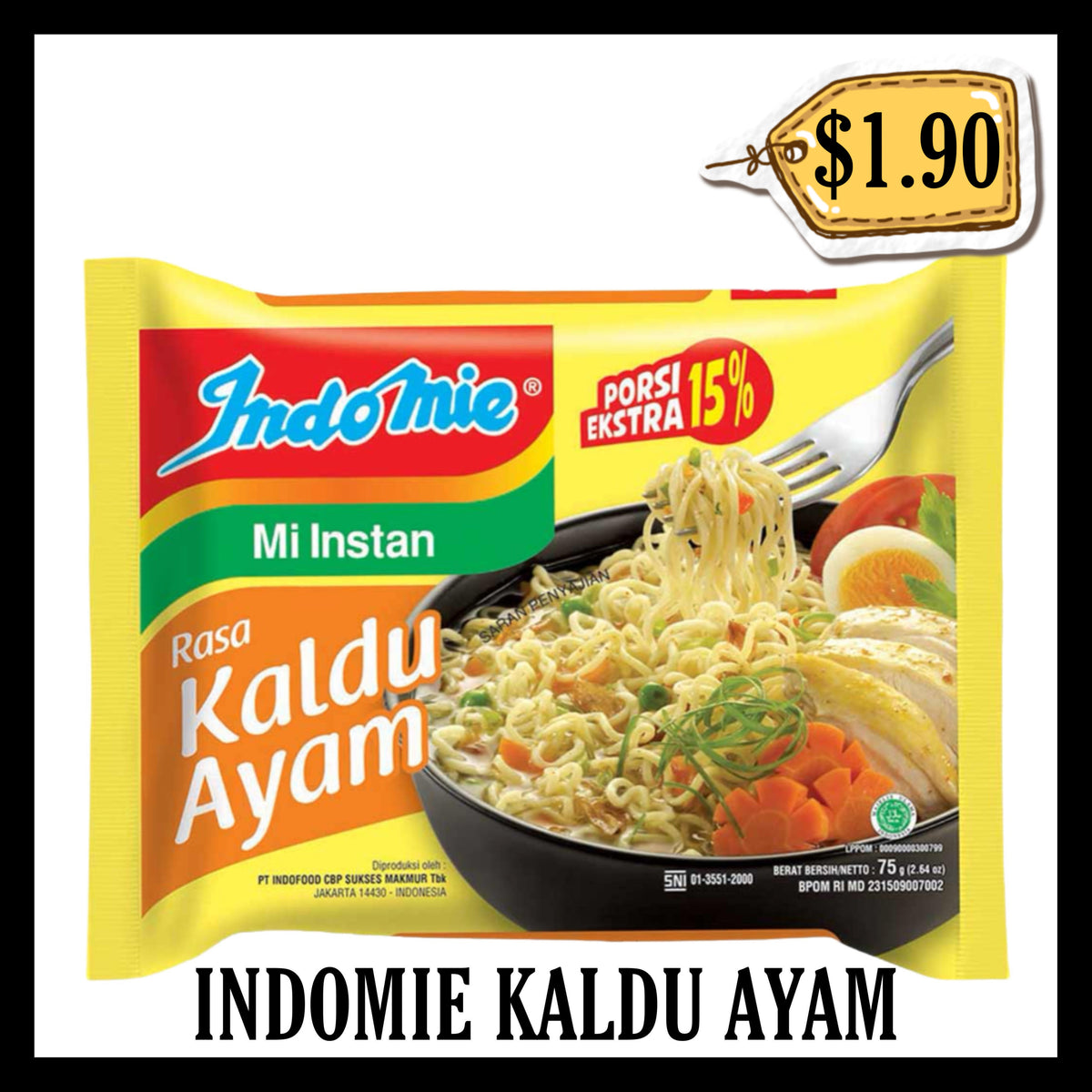 Indomie Kuah Rasa Kaldu Ayam (BBD 13 MAR 2027)