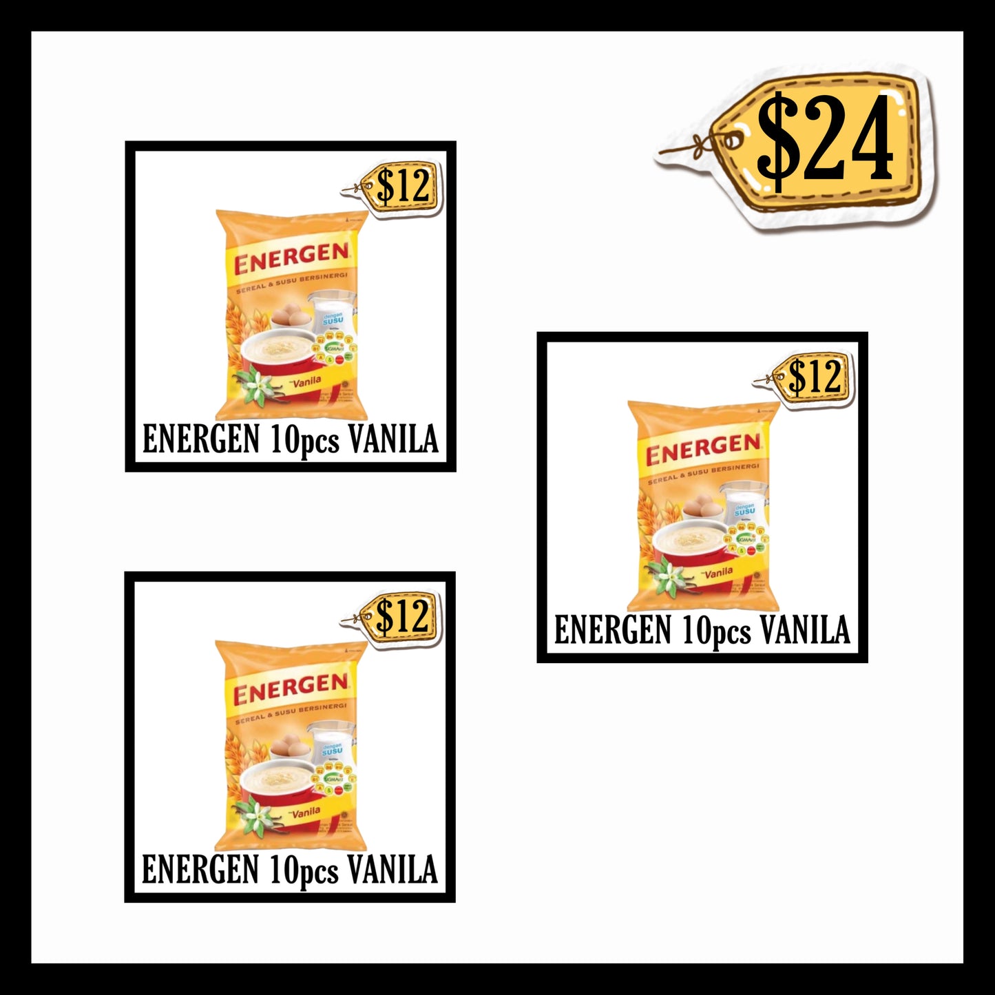 Energen 10pcs Vanila (BUY 2 GET 1 FREE) (BBD 09 APR 2027)