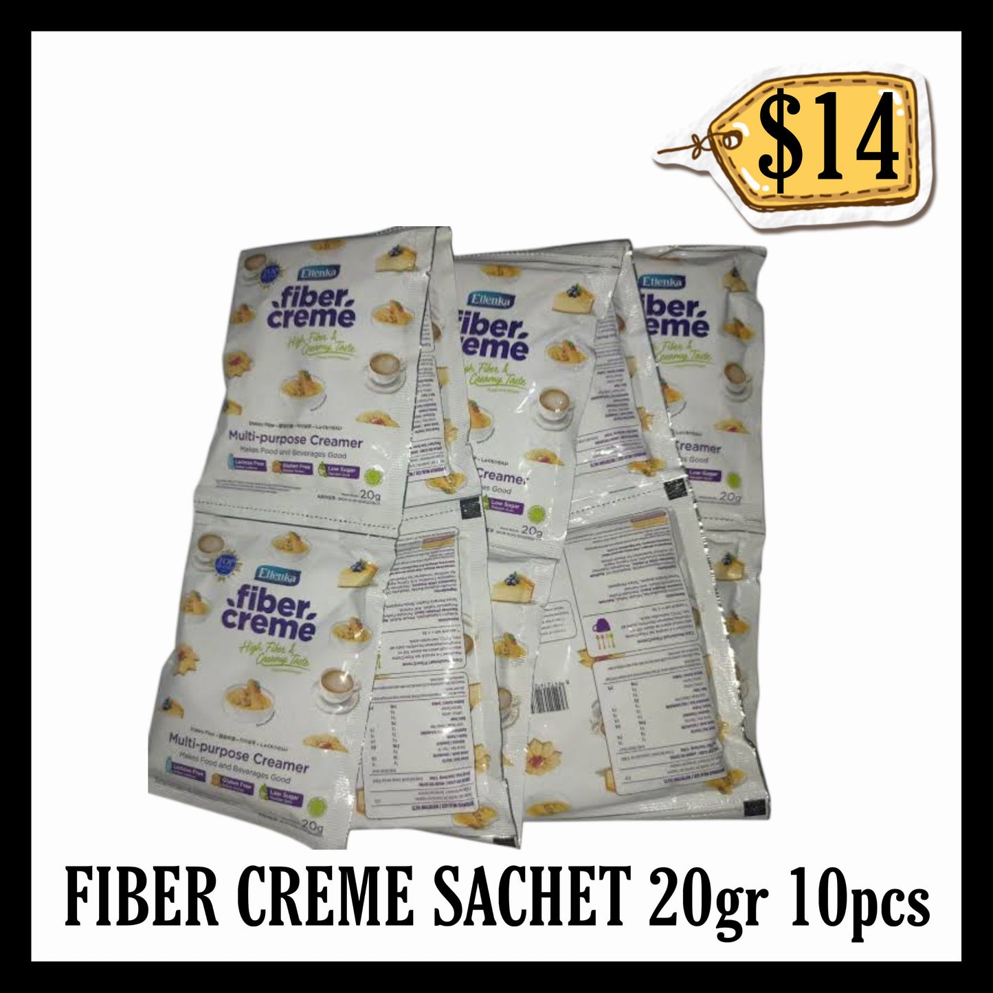 Fiber Creme Sachet 20gr 10pcs (BBD 10 DEC 2027)