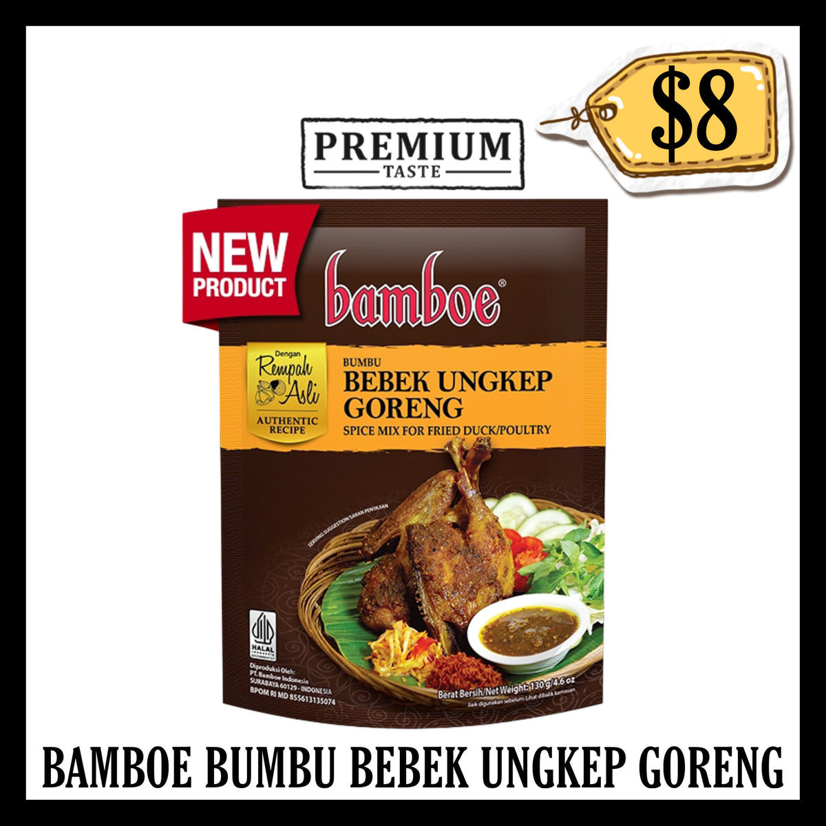 Bamboe Bumbu Premium Bebek Ungkep Goreng (BBD 08 SEP 2028)