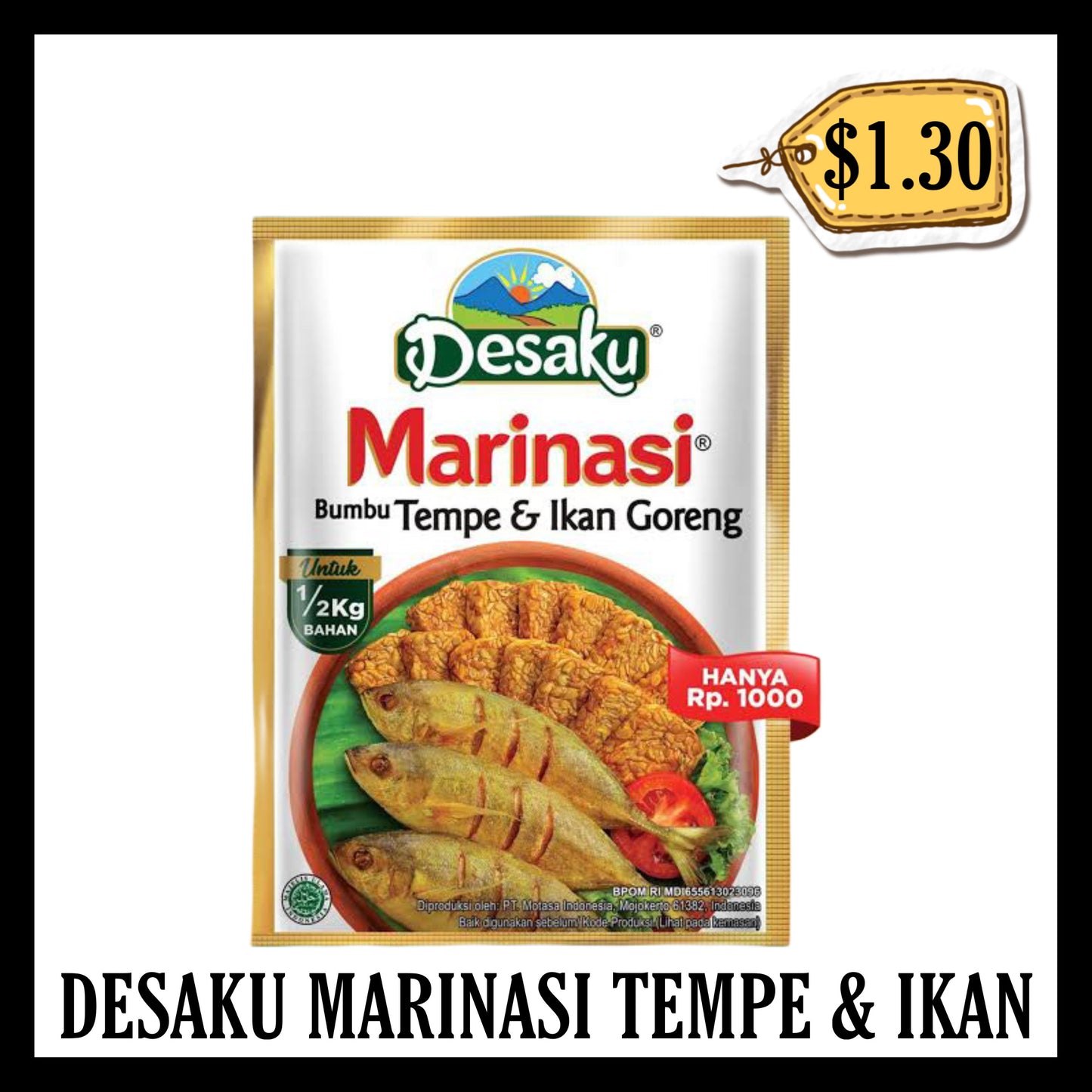 Desaku Marinasi Tempe & Ikan Bumbu (BB END MAR 2028)