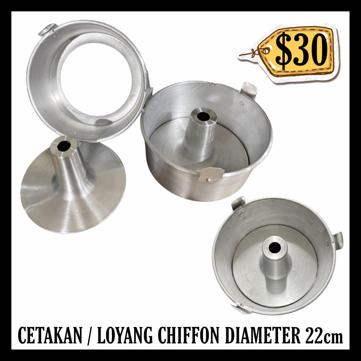 Cetakan / Loyang Chiffon Diameter 22cm