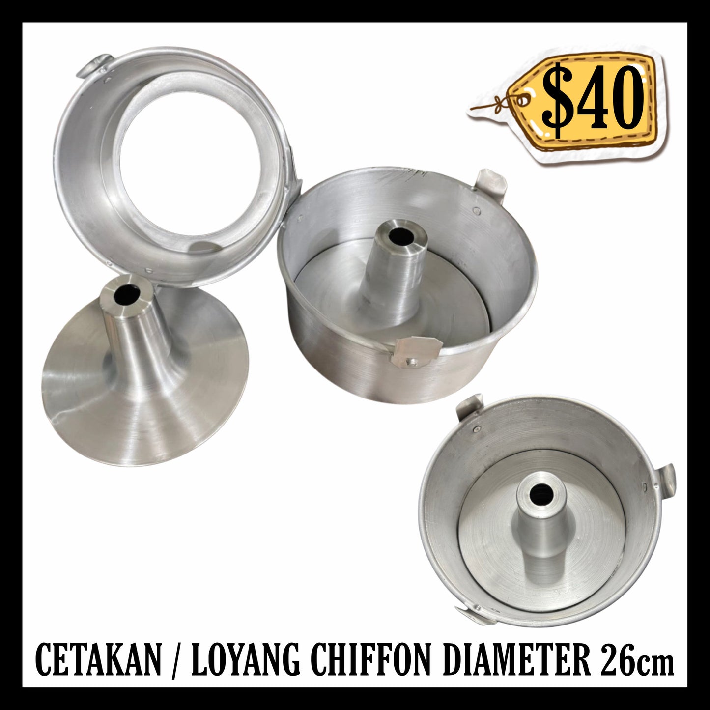 Cetakan / Loyang Chiffon Diameter 26cm
