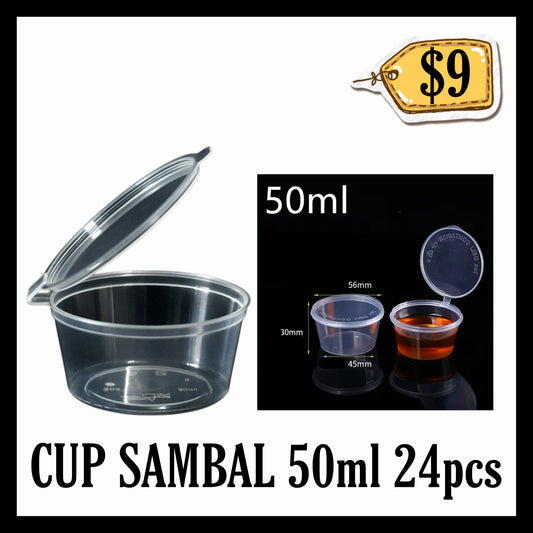Cup Sauce Sambal 50ml 24pcs