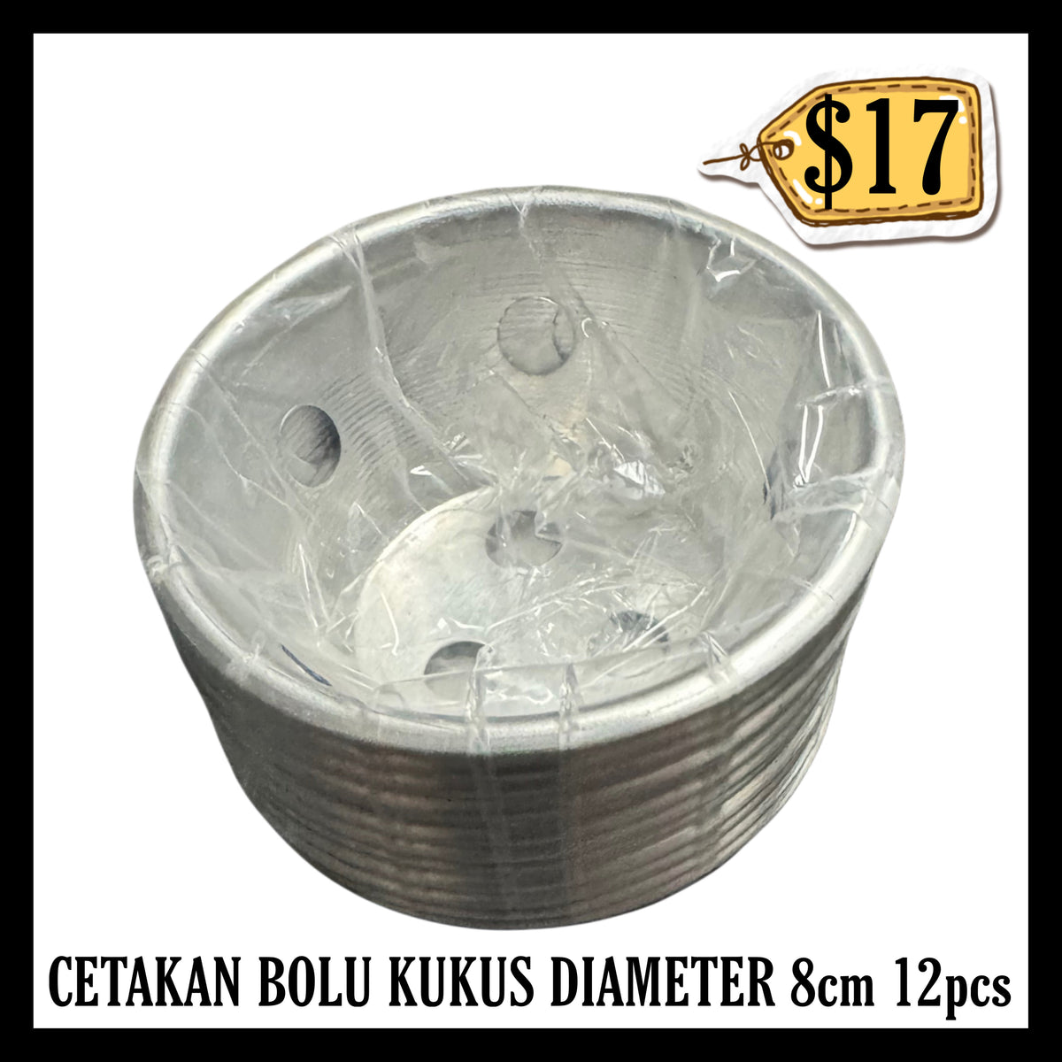 Cetakan Bolu Kukus Diameter 8cm (A) 12pcs