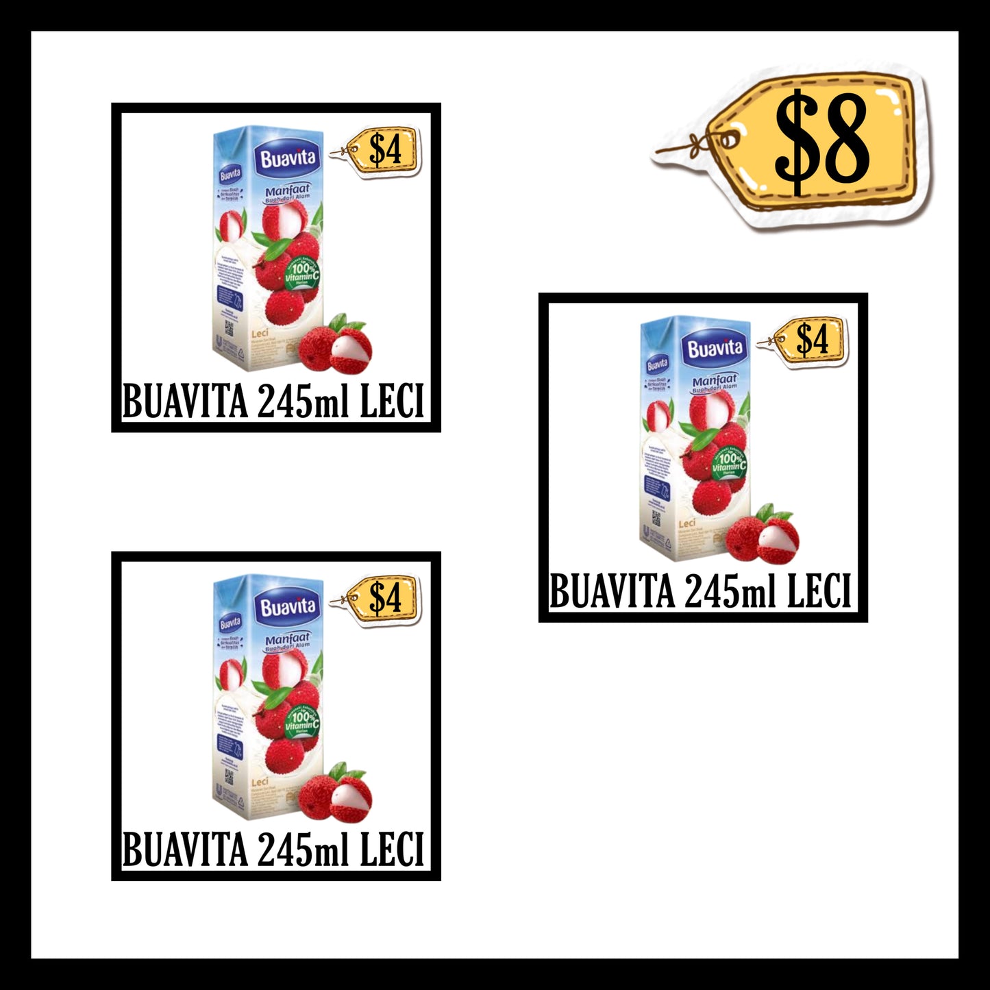 Buavita 245ml Leci (BUY 2 GET 1 FREE) (BBD 18 OCT 2026)