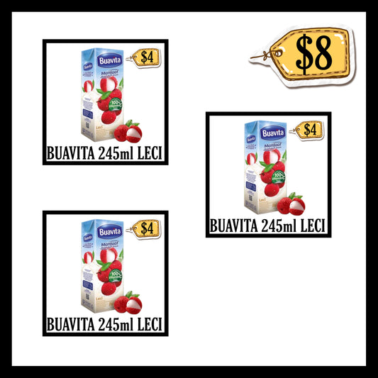 Buavita 245ml Leci (BUY 2 GET 1 FREE) (BBD 18 OCT 2026)