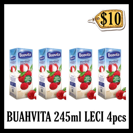 Buavita 245ml Leci 4pcs ($10 BUNDLE DEALS) (BBD 18 OCT 2026)