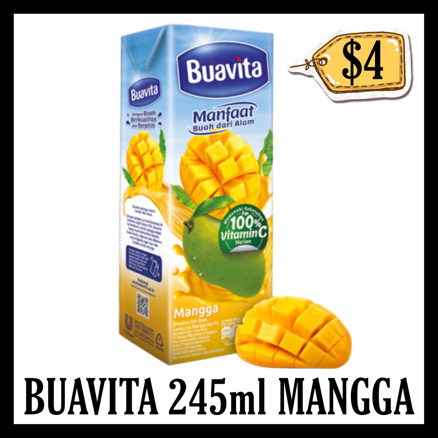Buavita 245ml Mangga (BBD 29 OCT 2026)