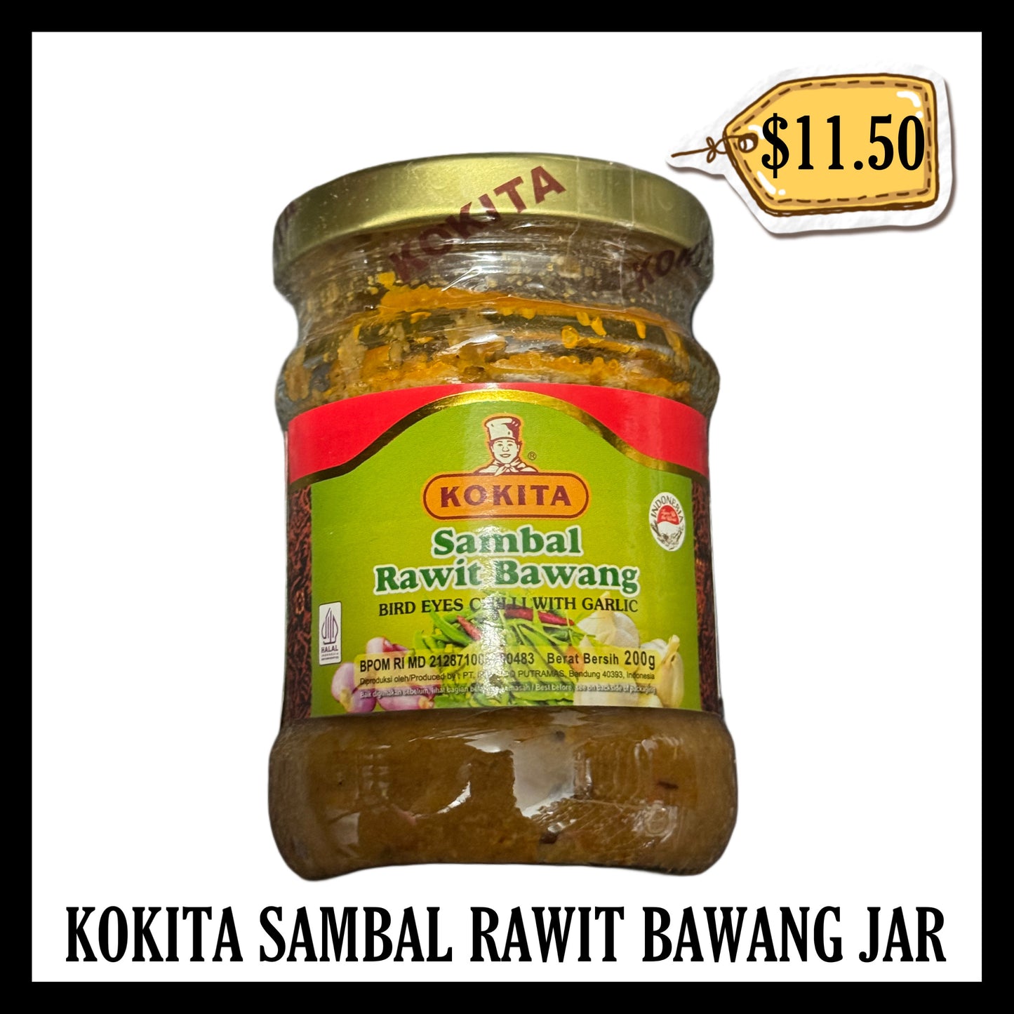 Kokita Sambal Rawit Bawang Jar (BB 28 AUG 2026)