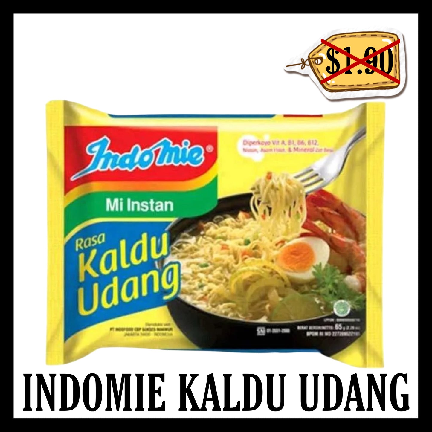 (SALE 20% OFF) Indomie Kuah Kaldu Udang (BBD 22 JUN 2026)