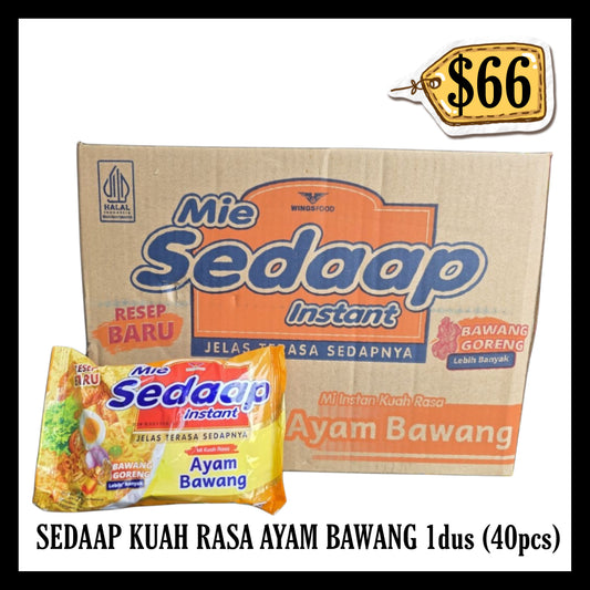 Sedaap Kuah Rasa Ayam Bawang 1dus isi 40pcs (BBD 05 JAN 2027)