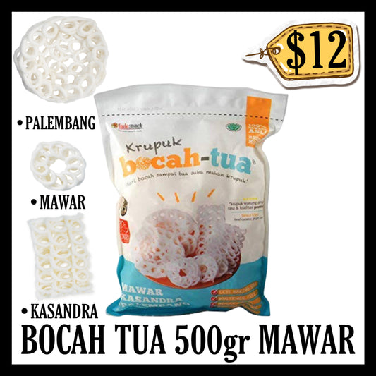 Bocah Tua Krupuk 500gr Mawar Original (BBD 06 AUG 2027)