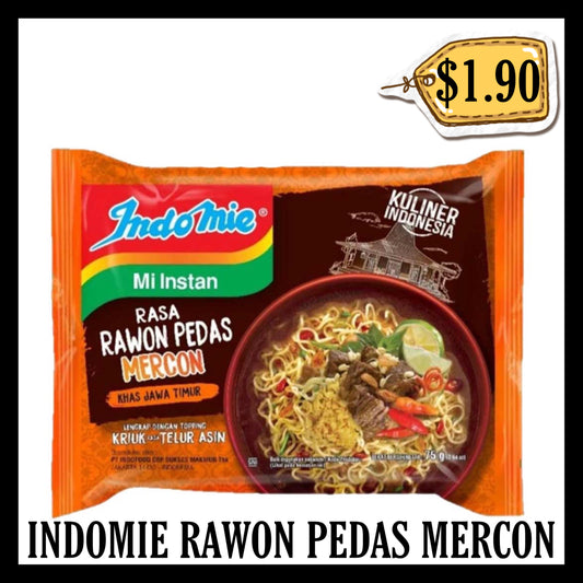 Indomie Kuah Rasa Rawon Pedas Mercon (BBD 20 JAN 2027)