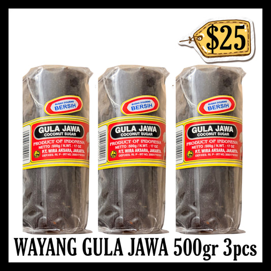 Wayang Gula Jawa 500gr 3pcs (BBD END DEC 2027)