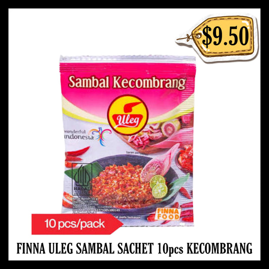 Finna Uleg Sambal Sachet 10pcs Kecombrang (BBD END MAR 2027)