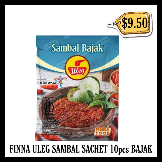 Finna Uleg Sambal Sachet 10pcs Bajak (BBD END APR 2027)