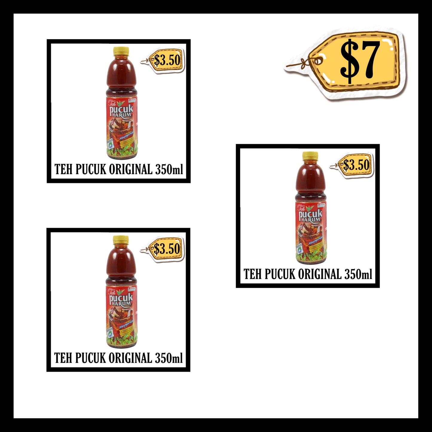 Teh Pucuk Original 350ml (BUY 2 GET 1 FREE)(BB END MAR 2026)