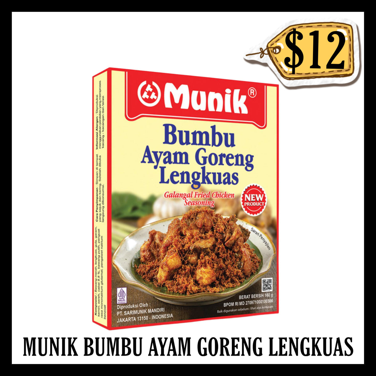Munik Bumbu Ayam Goreng Lengkuas #43 (BBD 30 MAR 2027)