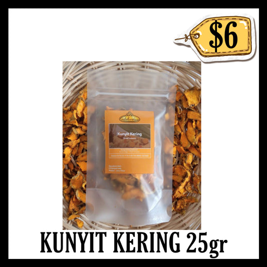 Edelweiss Kunyit Kering 25gr (BBD END JUN 2028)