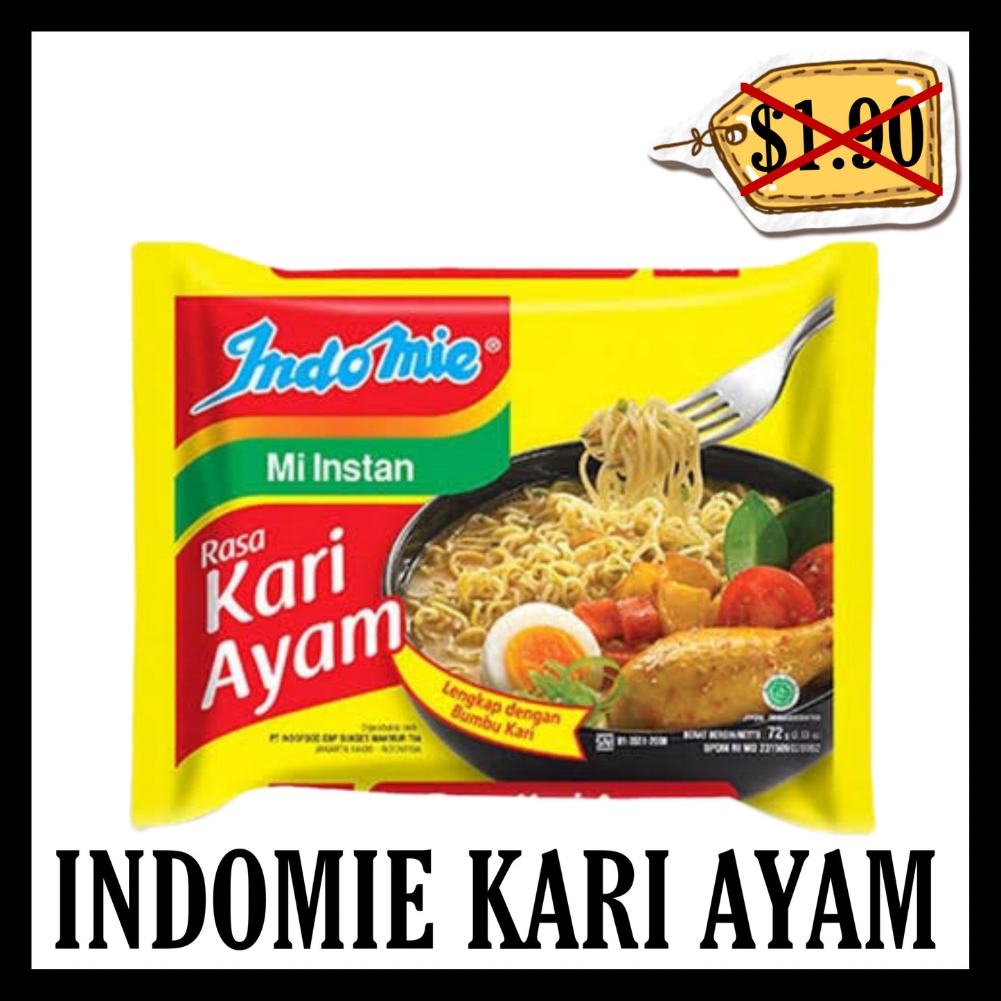 (BLACK FRIDAY SALE 30% OFF) Indomie Kuah Kari Ayam (BBD 06 APR 2026)