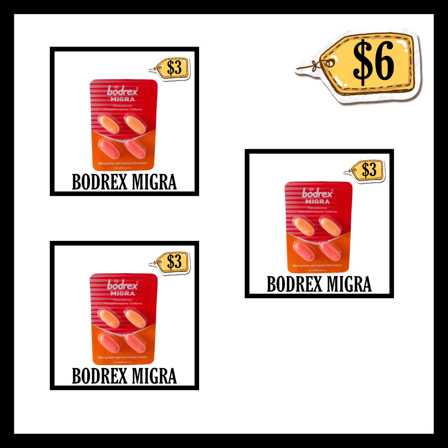 Bodrex Migra (BUY 2 GET 1 FREE)(BB END MAY 2028)