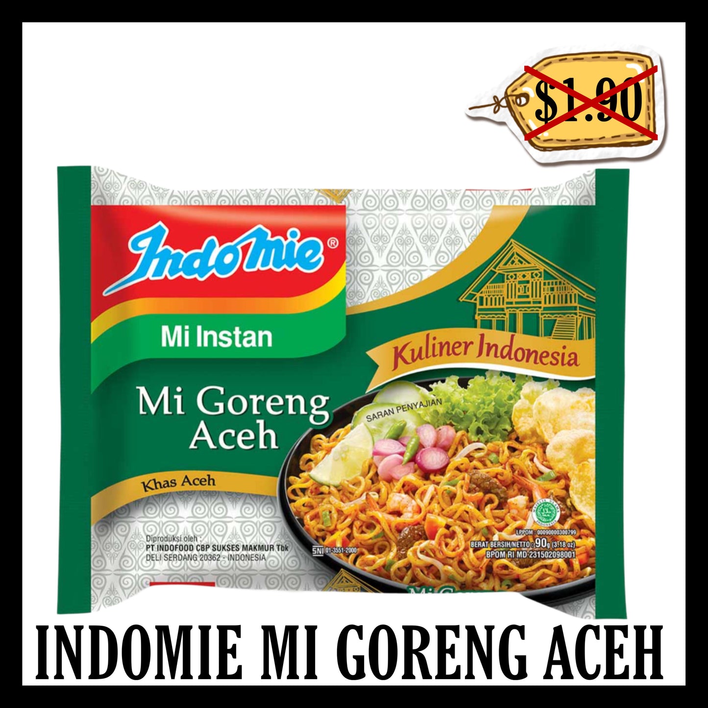 (BLACK FRIDAY SALE 30%) Indomie Mi Goreng Aceh (BBD 24 JAN 2026)