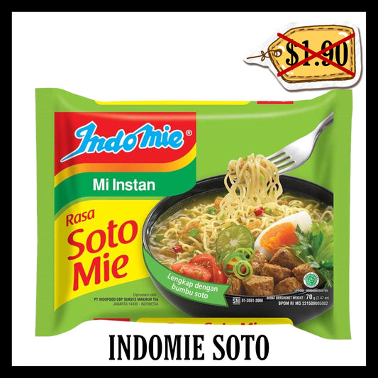 (BLACK FRIDAY SALE 30%) Indomie Kuah Soto (BBD 09 APR 2026)