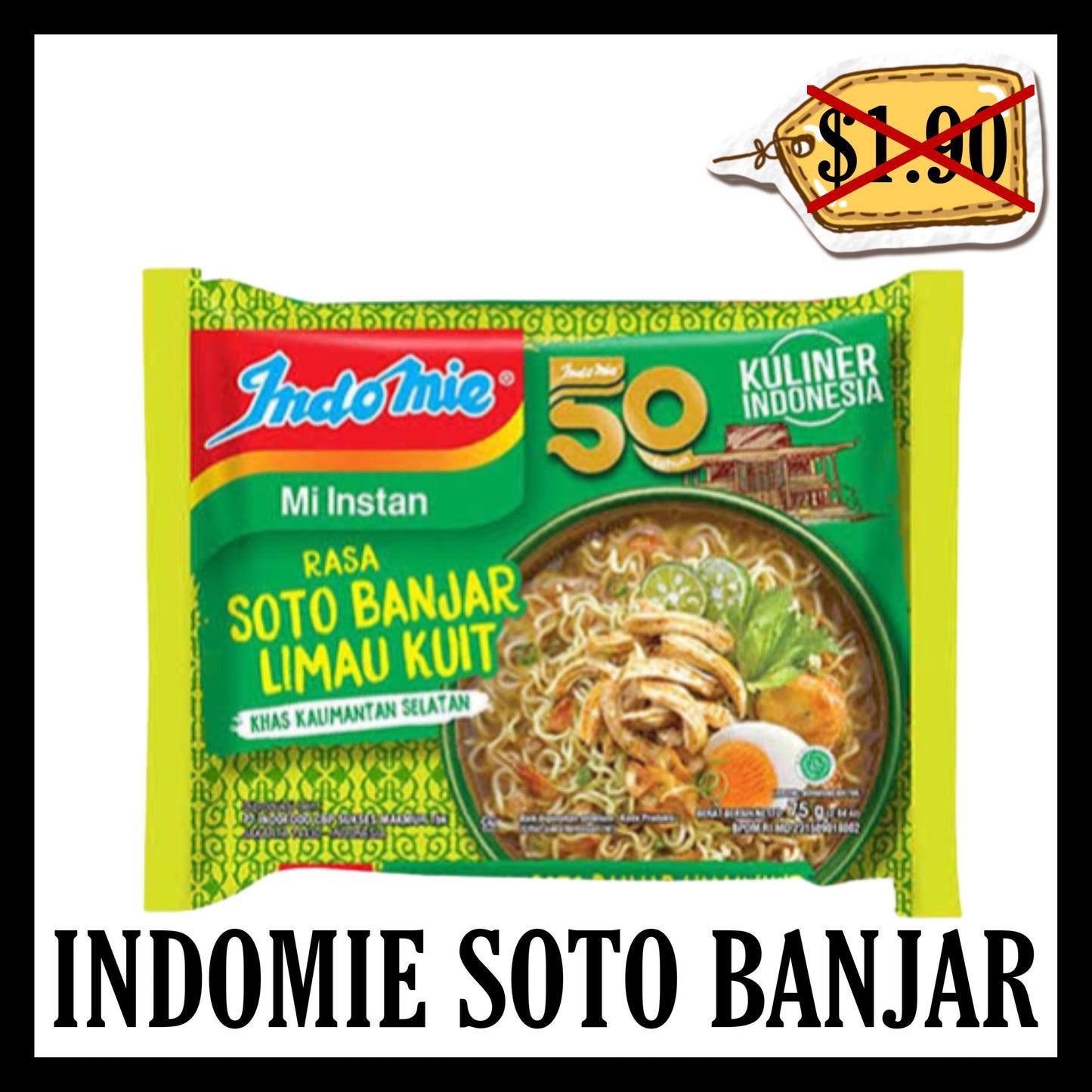(SALE 30% OFF) Indomie Kuah Soto Banjar Limau Kuit (BBD 02 APR 2026)