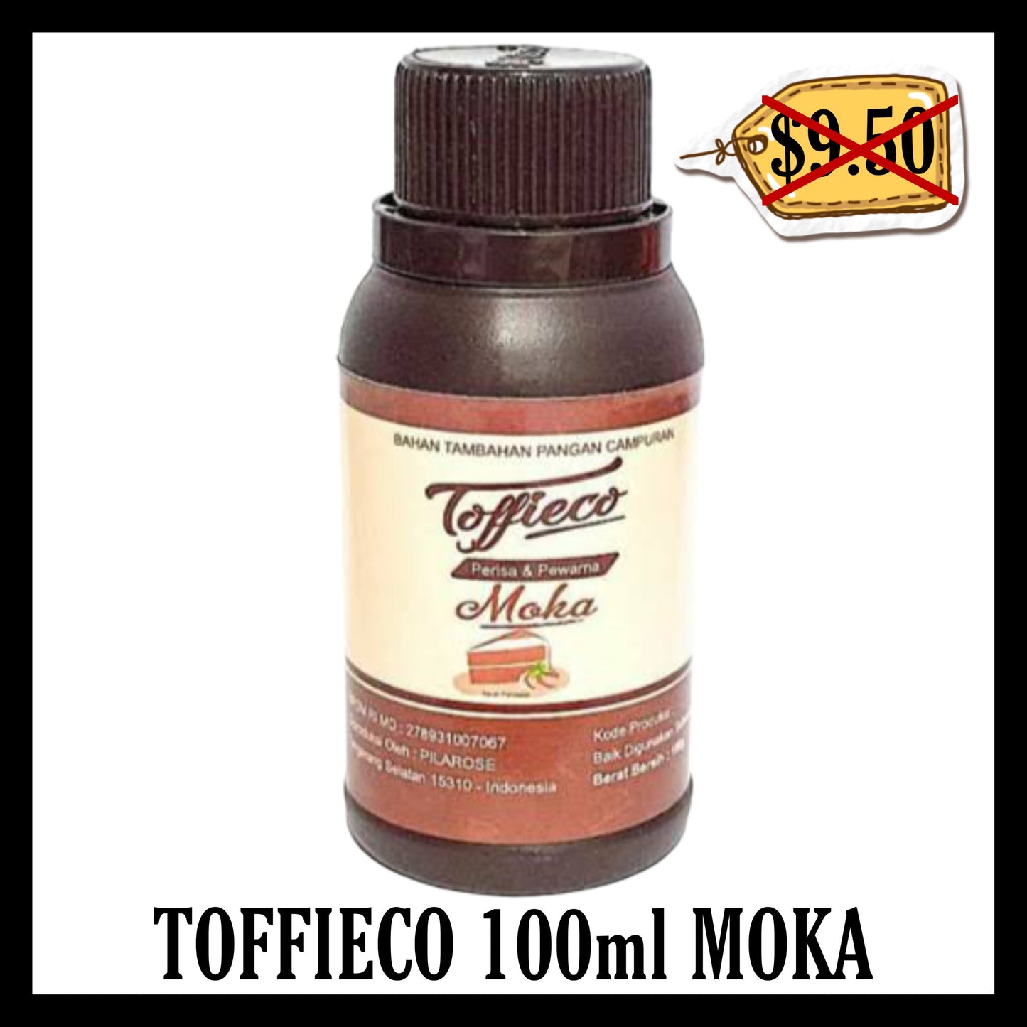 (BLACK FRIDAY SALE 30% OFF) Toffieco 100ml Moka (BBD 05 MAR 2026)