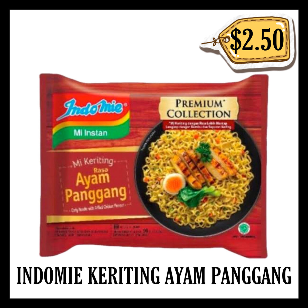 Indomie Keriting Goreng Rasa Ayam Panggang (Merah)(BBD 09 FEB 2027)