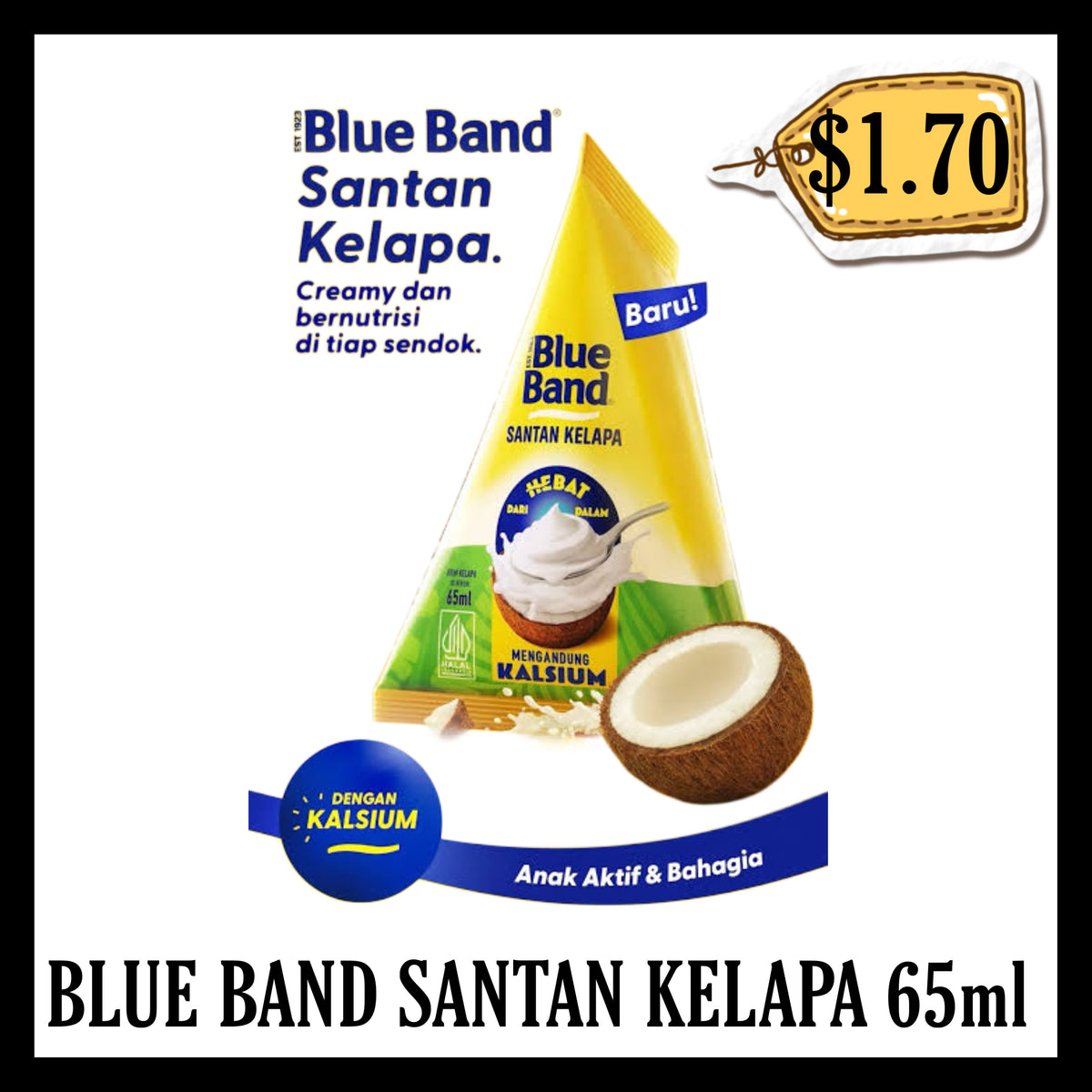 Blue Band Santan Kelapa 65ml (BBD 10 MAR 2027)