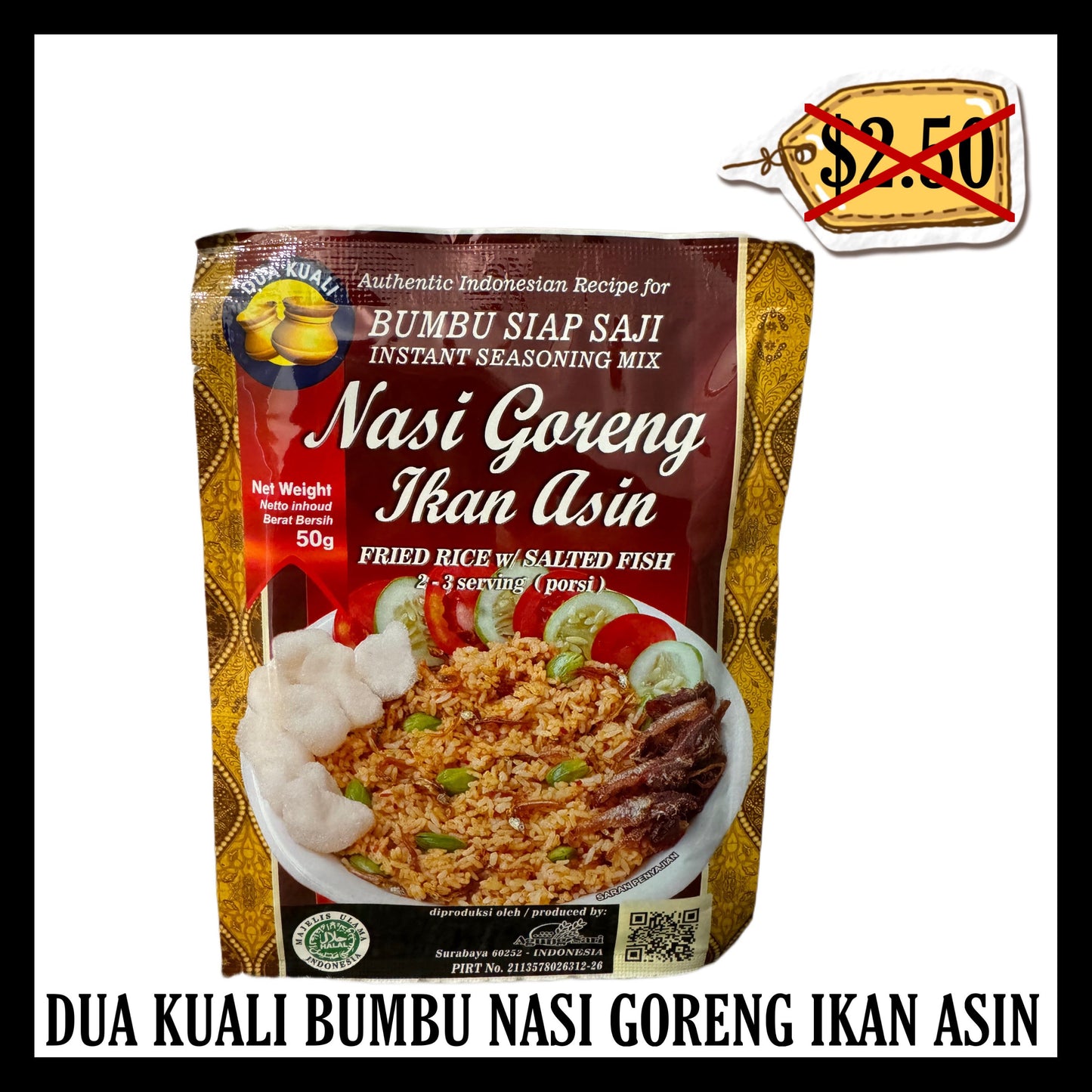 (BLACK FRIDAY SALE 30% OFF) Dua Kuali Bumbu Nasi Goreng Ikan Asin (BBD 05 JAN 2026)