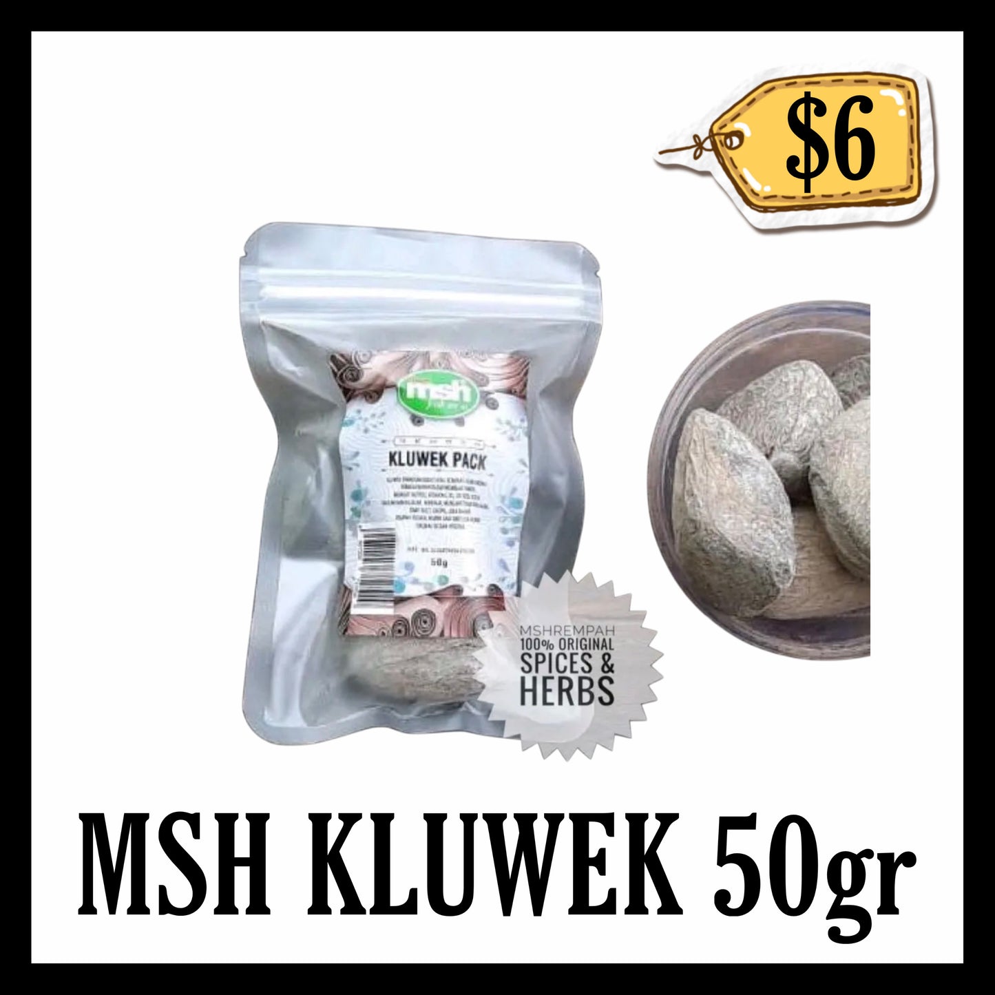 Msh Kluwek Kupas 50gr (BBD END OCT 2027)